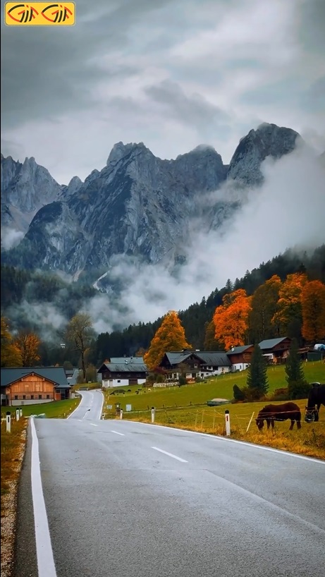 گیف کلیپ طبیعت زیبای سوئیس