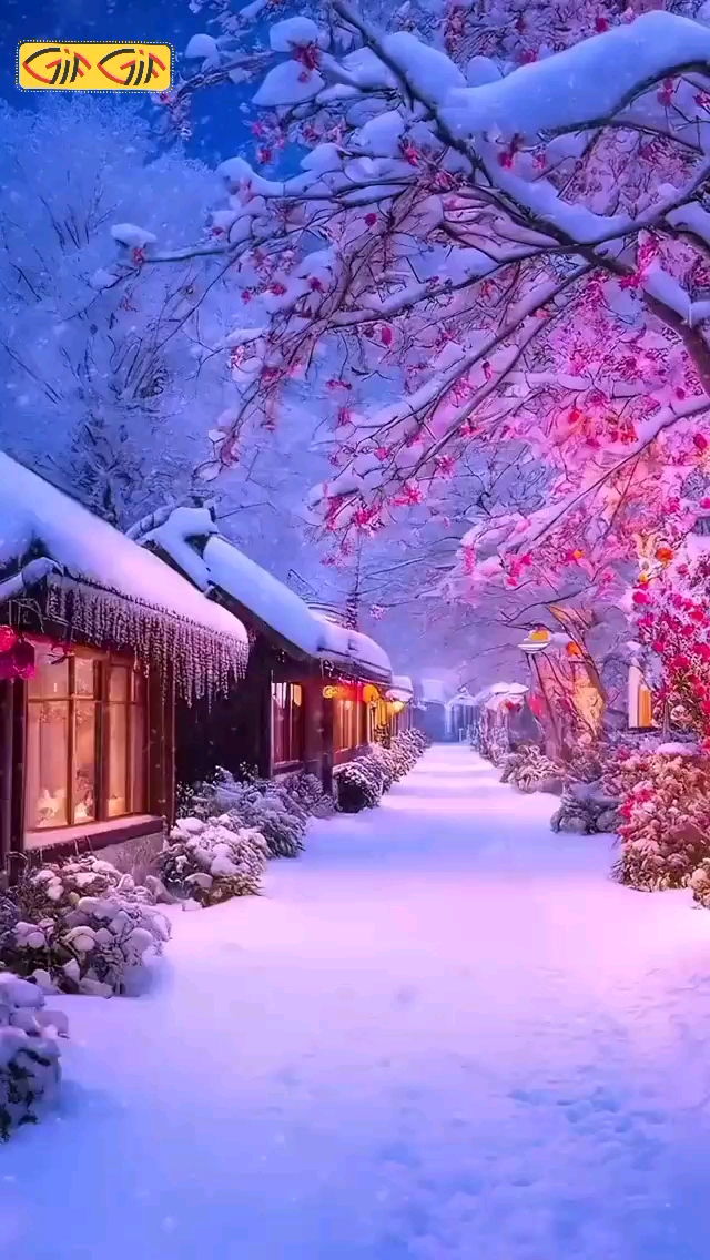 طبیعت زیبای برفی