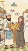 گیف عاشقانه دونفره اسلامی