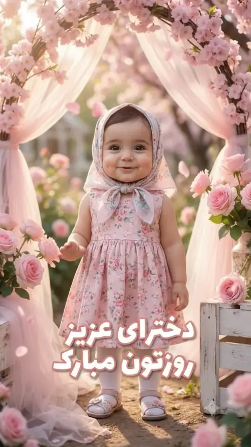 روز دختر مبارک بامزه